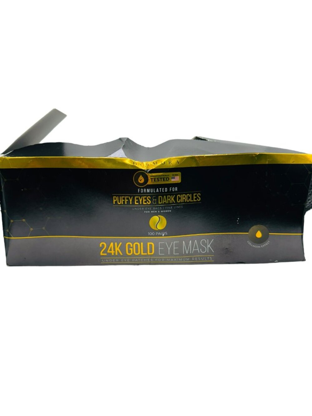 24k GOLD PUFFY EYE MASK - 99 pairs, great for puffy eyes, and dark circles
